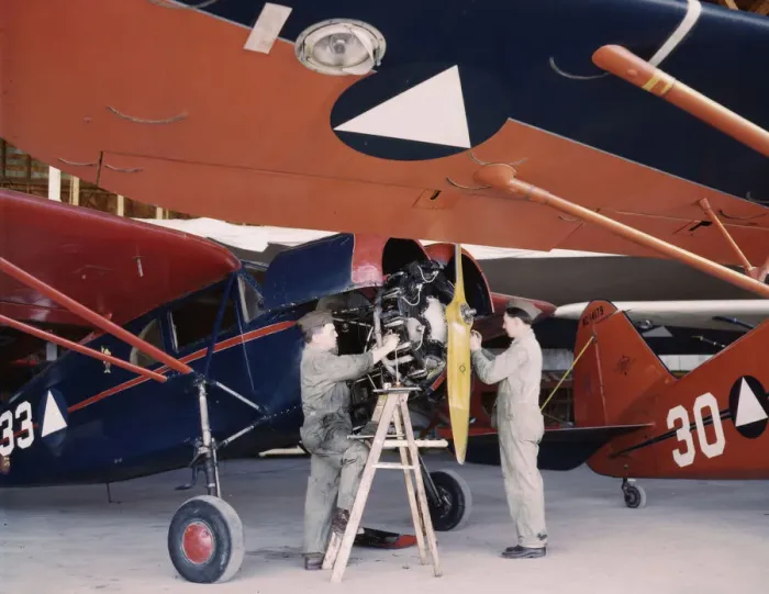 Framed Print : Civil Air Patrol Base, Bar Harbor, Maine, 1943. Creator: John Collier Framed Print : Civil Air Patrol Base, Bar Harbor, Maine, 1943. Creator: John Collier