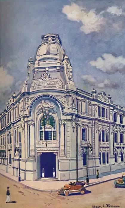 Framed Print : Civil Police Headquarters, Rio, 1914 Framed Print : Civil Police Headquarters, Rio, 1914