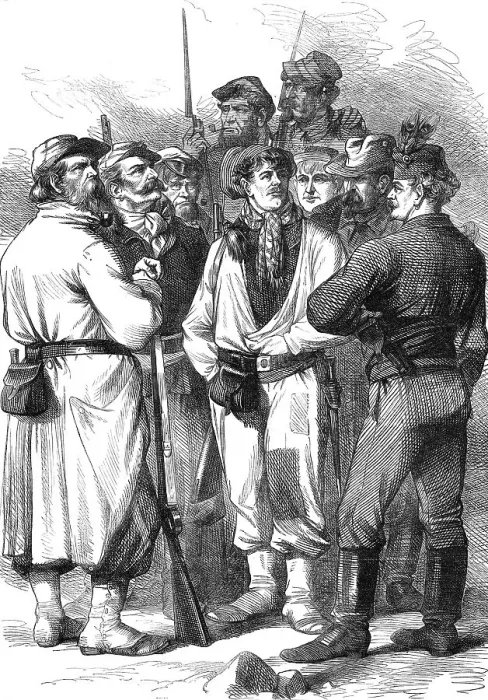 Framed Print : The Civil War in Paris: Men of the Barricades, 1871. Creator: Unknown Framed Print : The Civil War in Paris: Men of the Barricades, 1871. Creator: Unknown