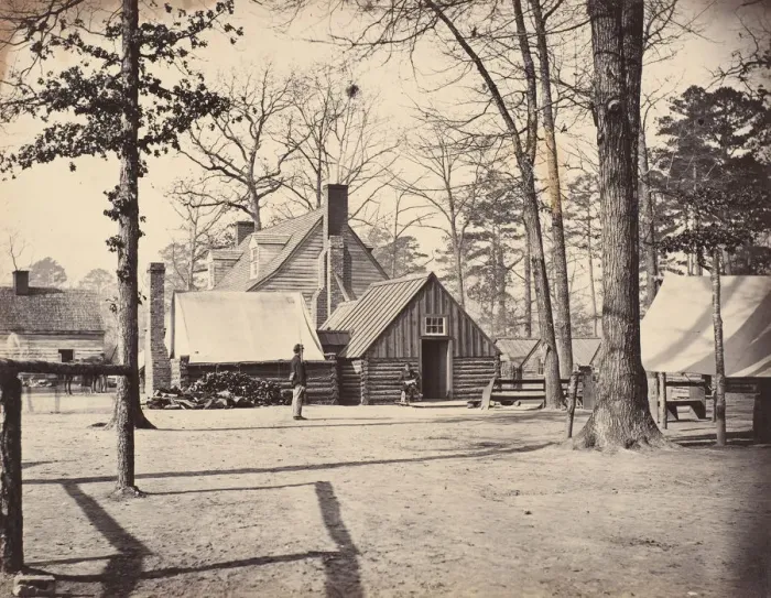 Framed Print : Civil War View, 1860s. Creator: Thomas C. Roche Framed Print : Civil War View, 1860s. Creator: Thomas C. Roche