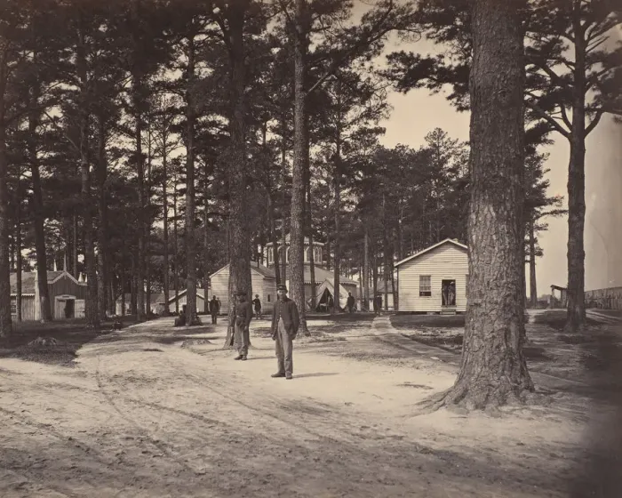 Framed Print : Civil War View, 1860s. Creator: Thomas C. Roche Framed Print : Civil War View, 1860s. Creator: Thomas C. Roche