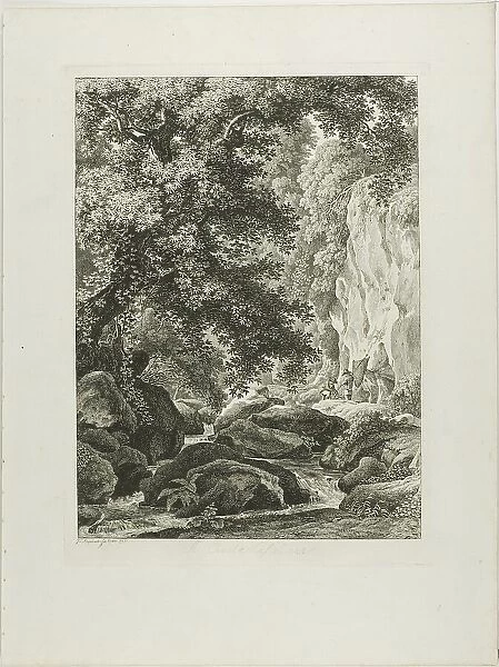 A Civita Castellana, from Malerisch Radierte Prospekte aus Italien, 1793. Creator: Johann Christian Reinhart