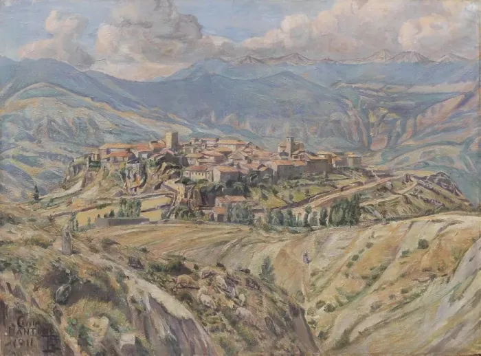 Framed Print : Cività d'Antino in the Abruzzi, 1911. Creator: Poul S. Christiansen Framed Print : Cività d'Antino in the Abruzzi, 1911. Creator: Poul S. Christiansen