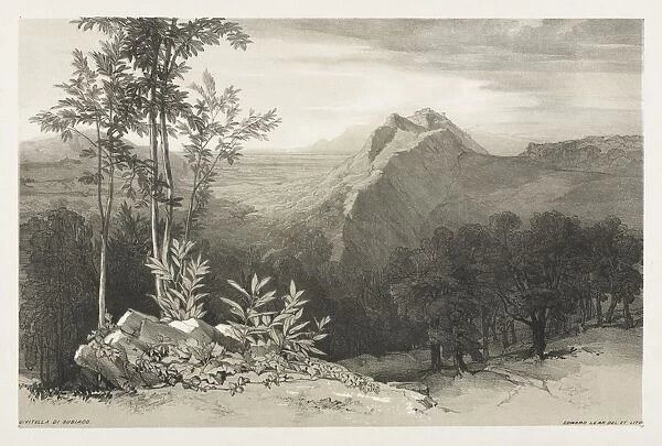 Civitella di Subiaco, c. 1840. Creator: Edward Lear (British, 1812-1888)
