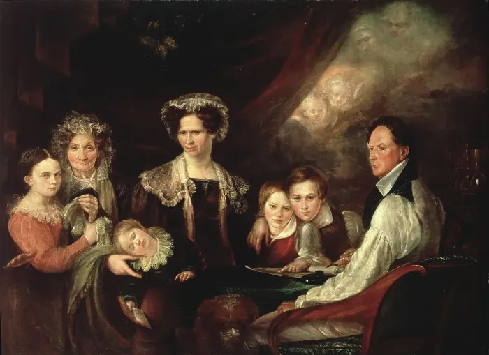 Framed Print : C.J. Lagercrantz, Assessor, and his Family, early 19th century. Creator: Gustaf Wilhelm Finnberg Framed Print : C.J. Lagercrantz, Assessor, and his Family, early 19th century. Creator: Gustaf Wilhelm Finnberg