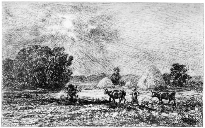 Framed Print : Clair de Lune a Valmondois, 1840-1875 (1924). Artist: Charles Francois Daubigny Framed Print : Clair de Lune a Valmondois, 1840-1875 (1924). Artist: Charles Francois Daubigny