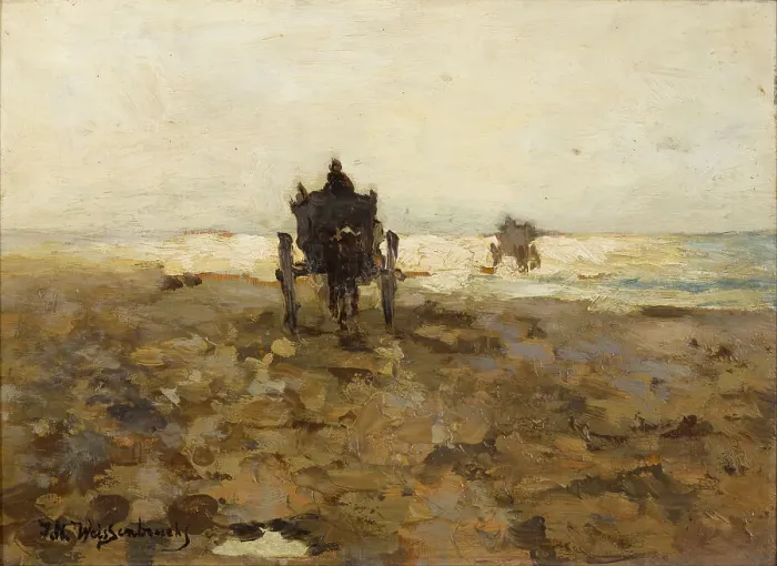 Framed Print : Clammers Horse Drive, c. 1890. Artist: Weissenbruch, Hendrik Johannes (Jan Hendrik) (1824-1903) Framed Print : Clammers Horse Drive, c. 1890. Artist: Weissenbruch, Hendrik Johannes (Jan Hendrik) (1824-1903)