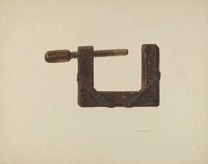 Framed Print : Clamp, c. 1938. Creator: Edward Unger Framed Print : Clamp, c. 1938. Creator: Edward Unger
