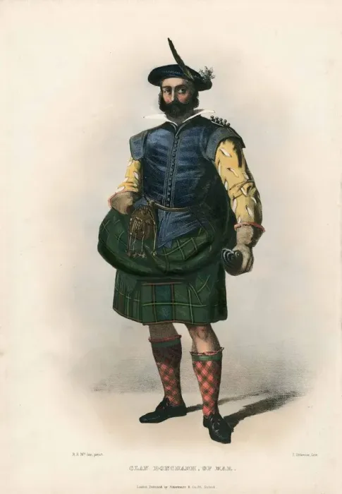 Framed Print : Clan Donchadh of Mar, of from The Clans of the Scottish Highlands, pub Framed Print : Clan Donchadh of Mar, of from The Clans of the Scottish Highlands, pub