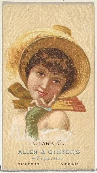 Clara C. from Worlds Beauties, Series 2 (N27) for Allen & Ginter Cigarettes, 1888