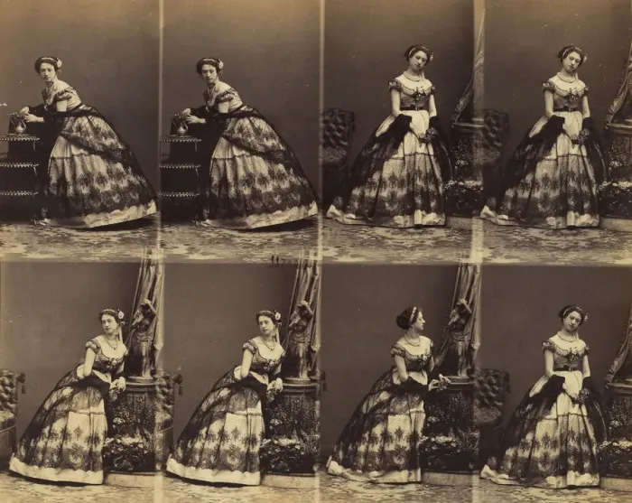 Framed Print : Clara Silvois, 1861. Creator: Andre-Adolphe-Eugene Disderi Framed Print : Clara Silvois, 1861. Creator: Andre-Adolphe-Eugene Disderi