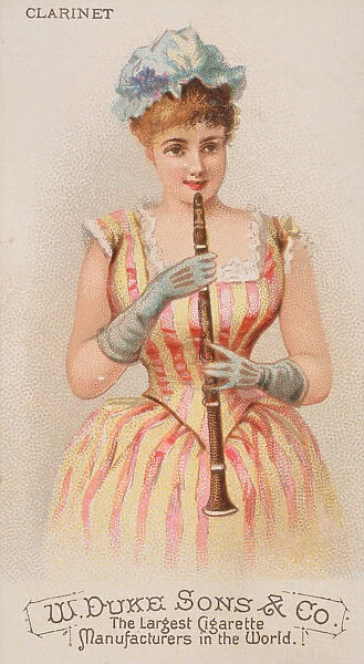 Clarinet, from the Musical Instruments series (N82) for Duke brand cigarettes, 1888