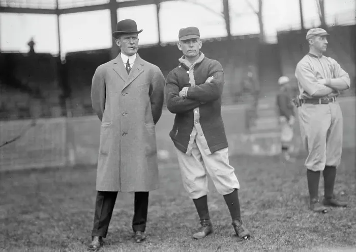 Framed Print : Clark Griffith, right, 1912. Creator: Harris & Ewing. Clark Griffith, right, 1912. Creator: Harris & Ewing Framed Print : Clark Griffith, right, 1912. Creator: Harris & Ewing. Clark Griffith, right, 1912. Creator: Harris & Ewing