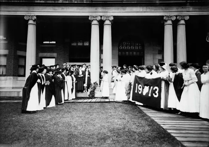 Framed Print : Class of 1913, Ivy Day, Barnard, 1911. Creator: Bain News Service Framed Print : Class of 1913, Ivy Day, Barnard, 1911. Creator: Bain News Service