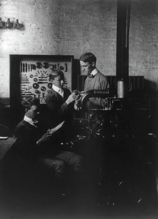 Framed Print : A class in drilling, (1899?). Creator: Frances Benjamin Johnston Framed Print : A class in drilling, (1899?). Creator: Frances Benjamin Johnston