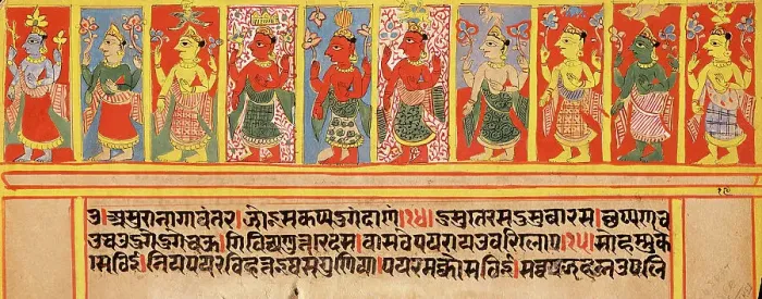 Framed Print : Ten Classes of Cosmological Deities Identified by Their Crown Ornaments... c1575. Creator: Unknown Framed Print : Ten Classes of Cosmological Deities Identified by Their Crown Ornaments... c1575. Creator: Unknown