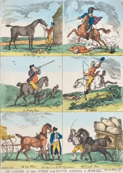 Framed Print : Six Classes of the Noble and Useful Animal a Horse, October 10, 1811. October 10, 1811 Framed Print : Six Classes of the Noble and Useful Animal a Horse, October 10, 1811. October 10, 1811