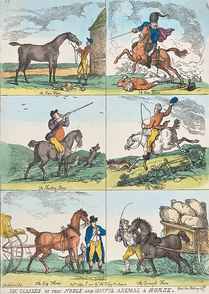 Six Classes of the Noble and Useful Animal a Horse, October 10, 1811. October 10, 1811