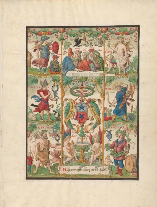Framed Print : Classical Allegory with the arms of the Ochsenfelder, mid-16th century Framed Print : Classical Allegory with the arms of the Ochsenfelder, mid-16th century