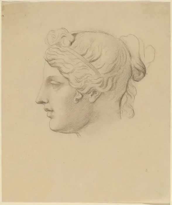 Framed Print : Classical Head in Profile. Creator: Horatio Greenough Framed Print : Classical Head in Profile. Creator: Horatio Greenough
