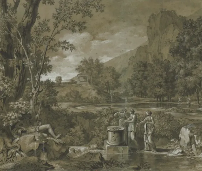 Framed Print : Classical Landscape, 1779. Creator: Pierre Henri de Valenciennes (French, 1750-1819) Framed Print : Classical Landscape, 1779. Creator: Pierre Henri de Valenciennes (French, 1750-1819)