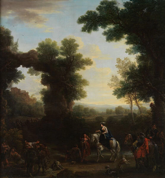 Classical Landscape with Gypsies, 1748. Creator: John Wootton