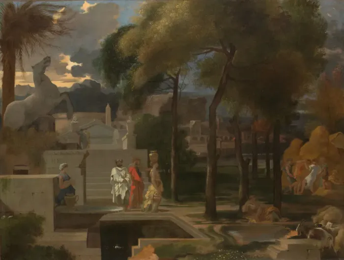 Framed Print : A Classical Landscape, probably 1660s. Creator: Sebastien Bourdon Framed Print : A Classical Landscape, probably 1660s. Creator: Sebastien Bourdon