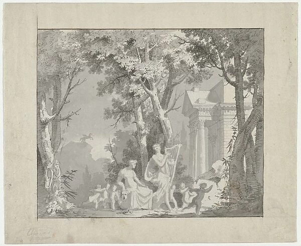 Classical Scene, 1775-1800. Creator: Francisco Vieira (Portuguese, 1765-1805), circle of