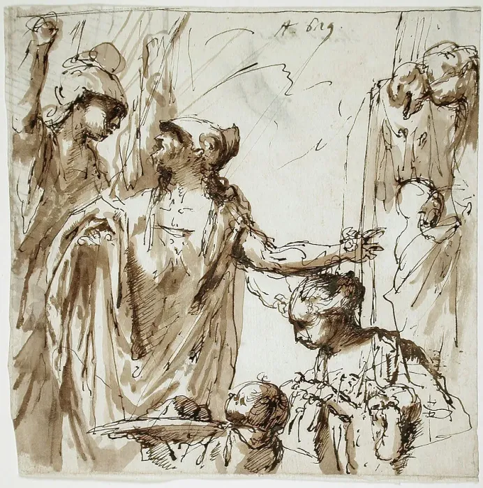 Framed Print : Classical Scene with Offering, between 1659 and 1734. Creator: Sebastiano Ricci Framed Print : Classical Scene with Offering, between 1659 and 1734. Creator: Sebastiano Ricci