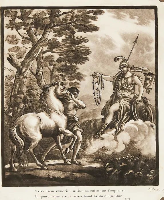 Framed Print : Classical Subject, c1750s. Creator: William Baillie Framed Print : Classical Subject, c1750s. Creator: William Baillie