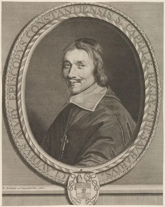 Framed Print : Claude Auvry, 1660. Creator: Robert Nanteuil Framed Print : Claude Auvry, 1660. Creator: Robert Nanteuil