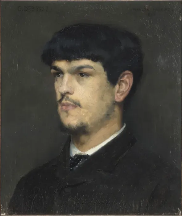 Framed Print : Claude Debussy. Artist: Baschet, Marcel Andre (1862-1941) Framed Print : Claude Debussy. Artist: Baschet, Marcel Andre (1862-1941)
