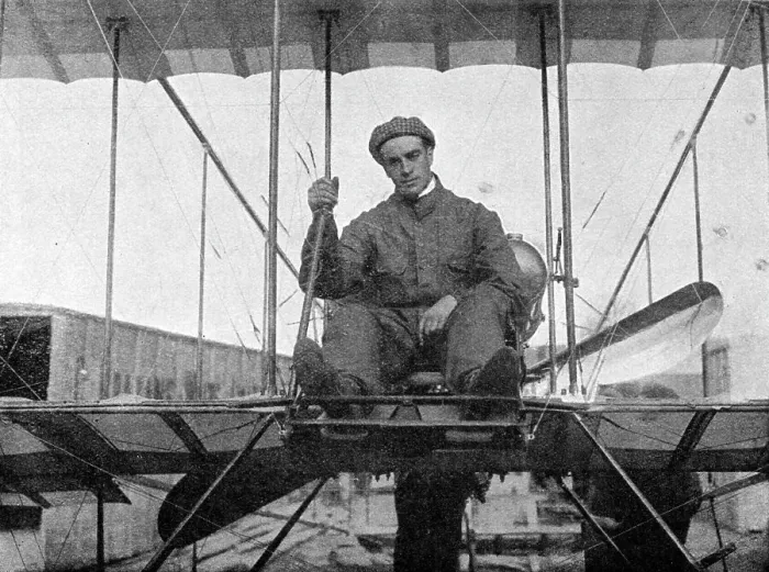 Framed Print : Claude Grahame-White, English aviation pioneer, 1910 (1933). Artist: Flight Photo Framed Print : Claude Grahame-White, English aviation pioneer, 1910 (1933). Artist: Flight Photo