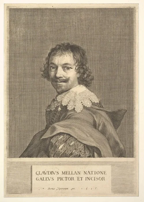 Framed Print : Claude Mellan: Self Portrait, 1635. Creator: Claude Mellan Framed Print : Claude Mellan: Self Portrait, 1635. Creator: Claude Mellan