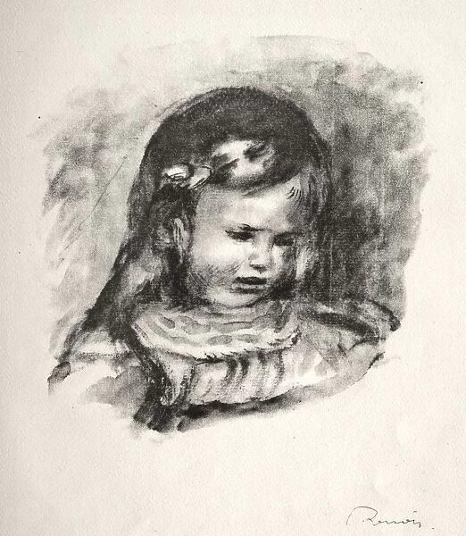 Claude Renoir, la tete baissee, 1904. Creator: Pierre-Auguste Renoir (French, 1841-1919)