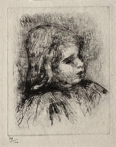 Claude Renoir, de trois-quarts a droite, 1908. Creator: Pierre-Auguste Renoir (French