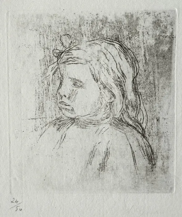 Framed Print : Claude Renoir, de trois-quarts a gauche, 1908. Creator: Pierre-Auguste Renoir (French Framed Print : Claude Renoir, de trois-quarts a gauche, 1908. Creator: Pierre-Auguste Renoir (French