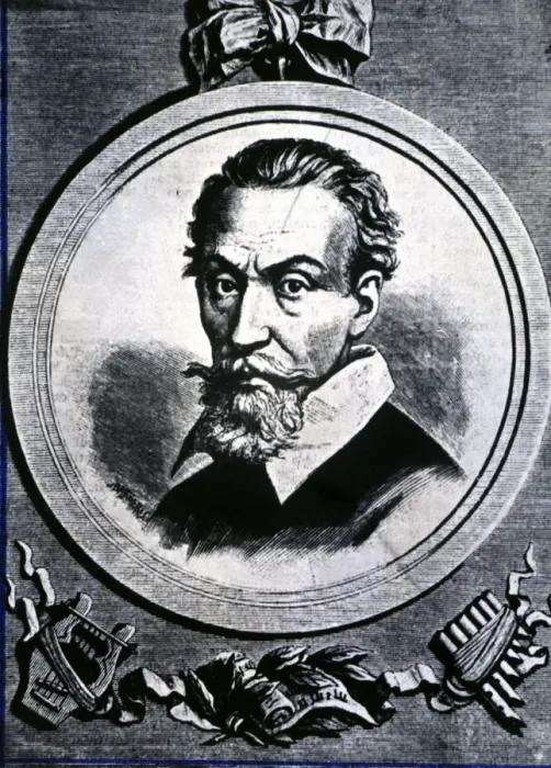 Framed Print : Claudi Monteverdi (1567-1643, Italian composer, engraving Framed Print : Claudi Monteverdi (1567-1643, Italian composer, engraving