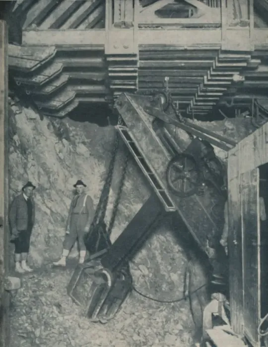 Framed Print : Clawing Out the Heart of a Mountain for a Colorado City Tunnel, c1935 Framed Print : Clawing Out the Heart of a Mountain for a Colorado City Tunnel, c1935