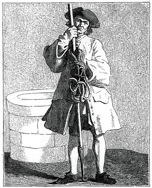 A Well Cleaner, 1737-1742. Artist: Bouchardon