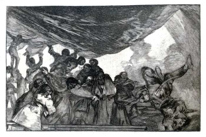 Framed Print : Clear Fantasy, 1819-1823. Artist: Francisco Goya Framed Print : Clear Fantasy, 1819-1823. Artist: Francisco Goya