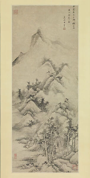 Clearing after Rain over Streams and Mountains, dated 1662. Creator: Wang Hui