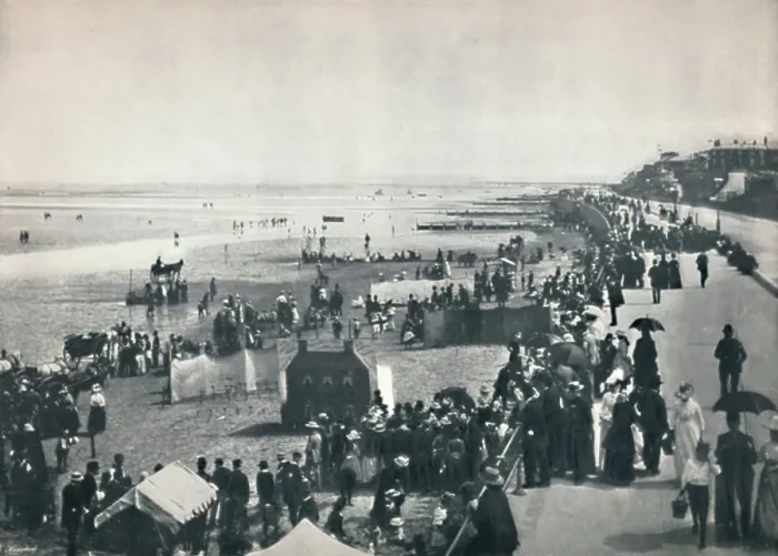 Framed Print : Cleethorpes - A View on the Sands, 1895 Framed Print : Cleethorpes - A View on the Sands, 1895