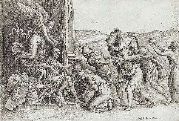 The Clemency of Scipio, between 1530 and 1560. Creator: Battista Franco Veneziano