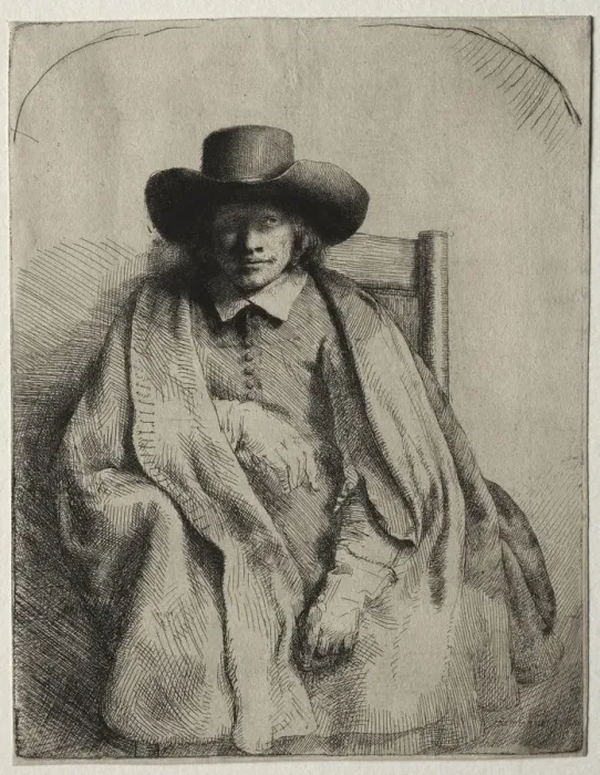 Framed Print : Clement de Jonghe, Printseller, 1651. Creator: Rembrandt van Rijn (Dutch, 1606-1669) Framed Print : Clement de Jonghe, Printseller, 1651. Creator: Rembrandt van Rijn (Dutch, 1606-1669)