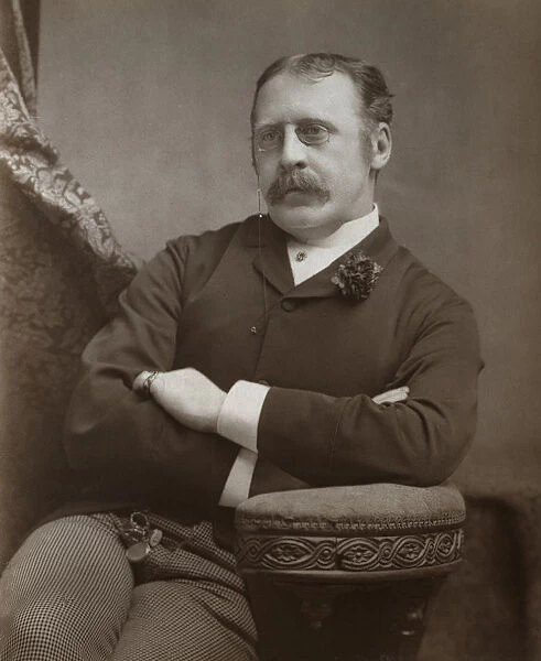 Clement Scott, British theatre critic, playwright and travel writer, 1886. Artist: Martin & Sallnow