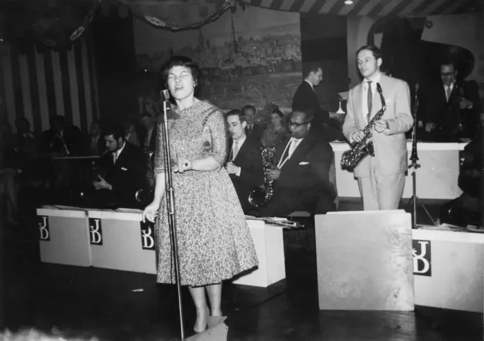 Framed Print : Cleo Lane, Johnny Dankworth Band, Sunday Sessions, Marquee Club, London, 1960. Creator Framed Print : Cleo Lane, Johnny Dankworth Band, Sunday Sessions, Marquee Club, London, 1960. Creator