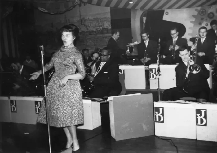 Framed Print : Cleo Lane, Johnny Dankworth Band, Sunday Sessions, Marquee Club, 1960. Creator: Brian Foskett Framed Print : Cleo Lane, Johnny Dankworth Band, Sunday Sessions, Marquee Club, 1960. Creator: Brian Foskett