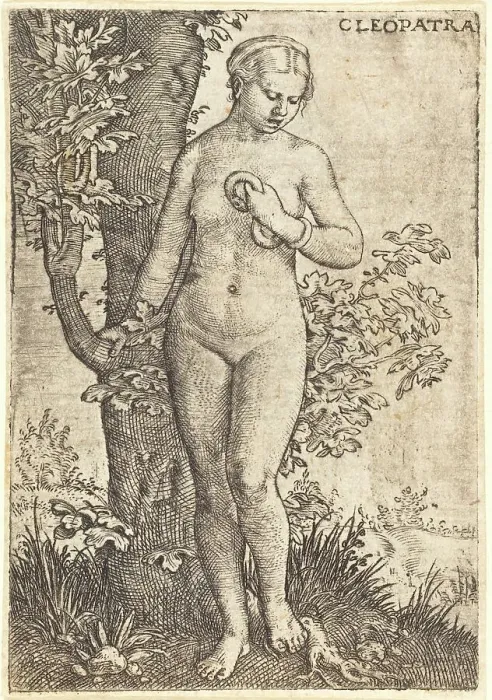 Framed Print : Cleopatra, 1524. Creator: Barthel Beham Framed Print : Cleopatra, 1524. Creator: Barthel Beham