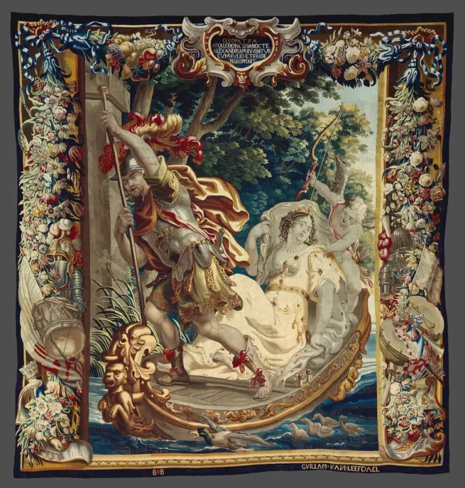 Framed Print : Cleopatra Asked to Pay Tribute to Rome from The Story of Caesar and Cleopatra, Flanders Framed Print : Cleopatra Asked to Pay Tribute to Rome from The Story of Caesar and Cleopatra, Flanders